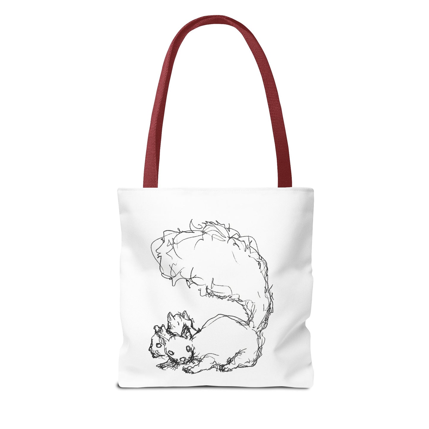 Signature Squirrel Tote Bag, Cute Animal Bag, Eco-Friendly Shopping Bag, Gift for Nature Lovers, Unique Art Canvas Bag