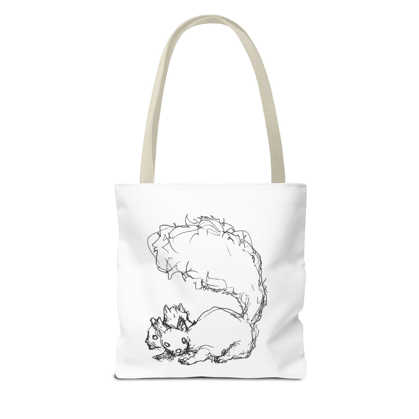 Signature Squirrel Tote Bag, Cute Animal Bag, Eco-Friendly Shopping Bag, Gift for Nature Lovers, Unique Art Canvas Bag