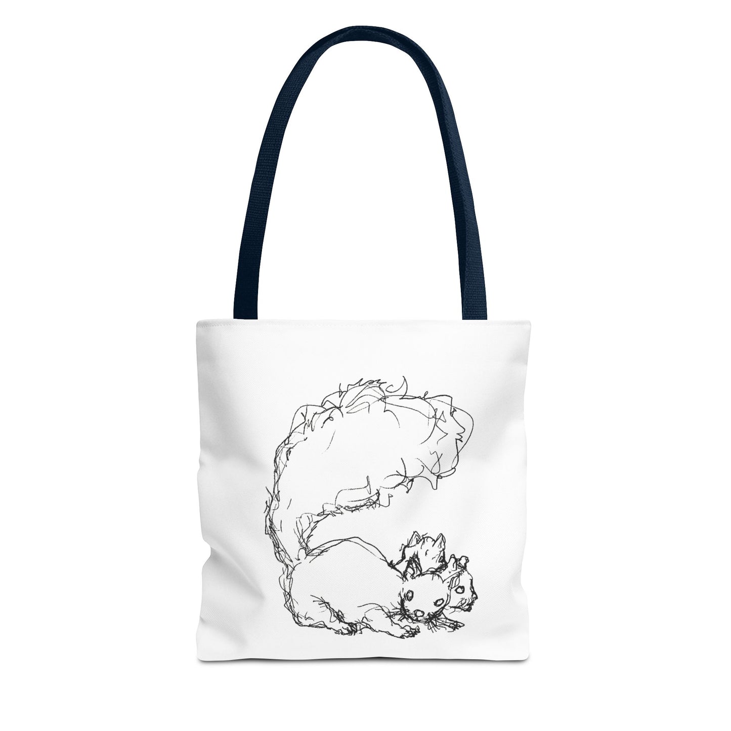Signature Squirrel Tote Bag, Cute Animal Bag, Eco-Friendly Shopping Bag, Gift for Nature Lovers, Unique Art Canvas Bag
