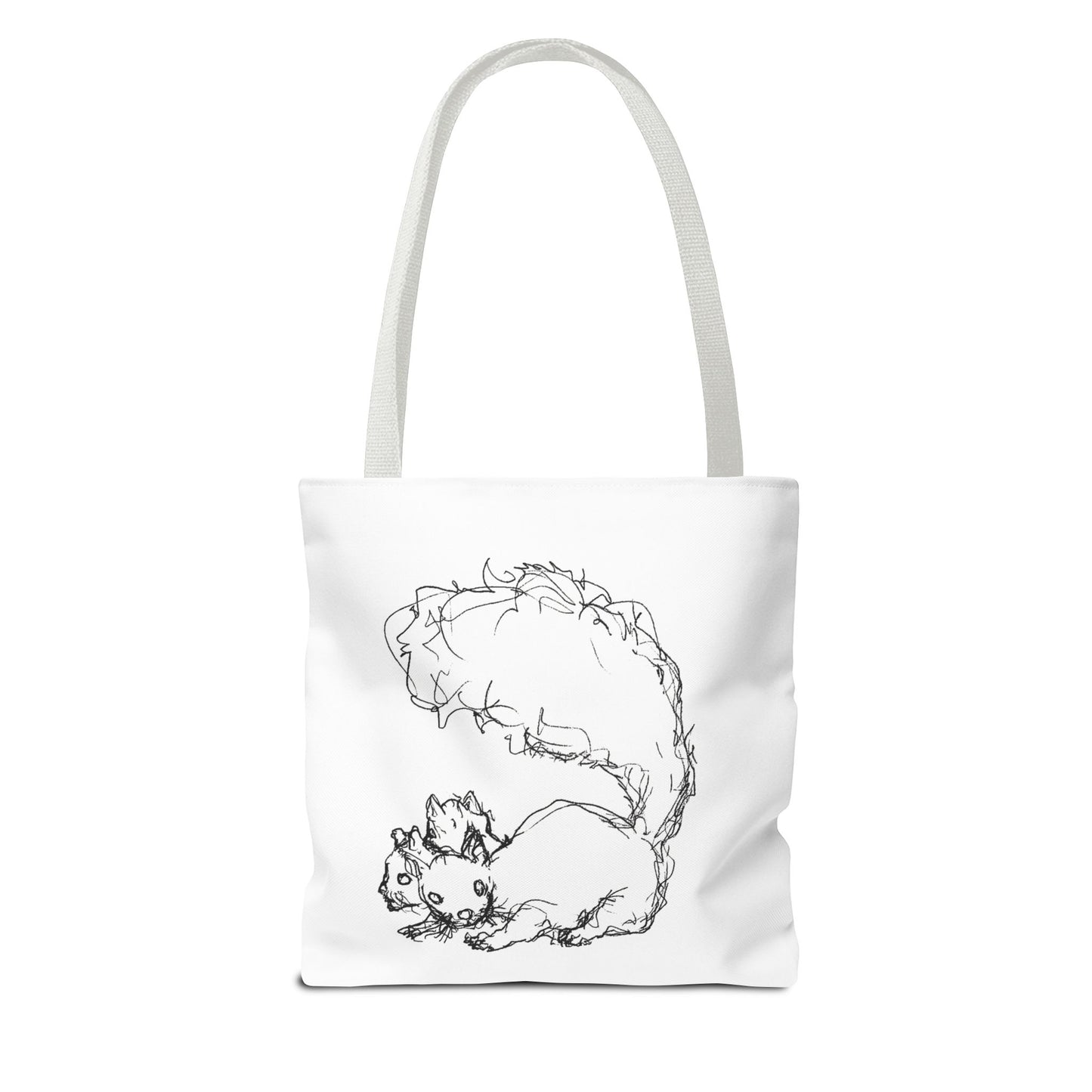 Signature Squirrel Tote Bag, Cute Animal Bag, Eco-Friendly Shopping Bag, Gift for Nature Lovers, Unique Art Canvas Bag