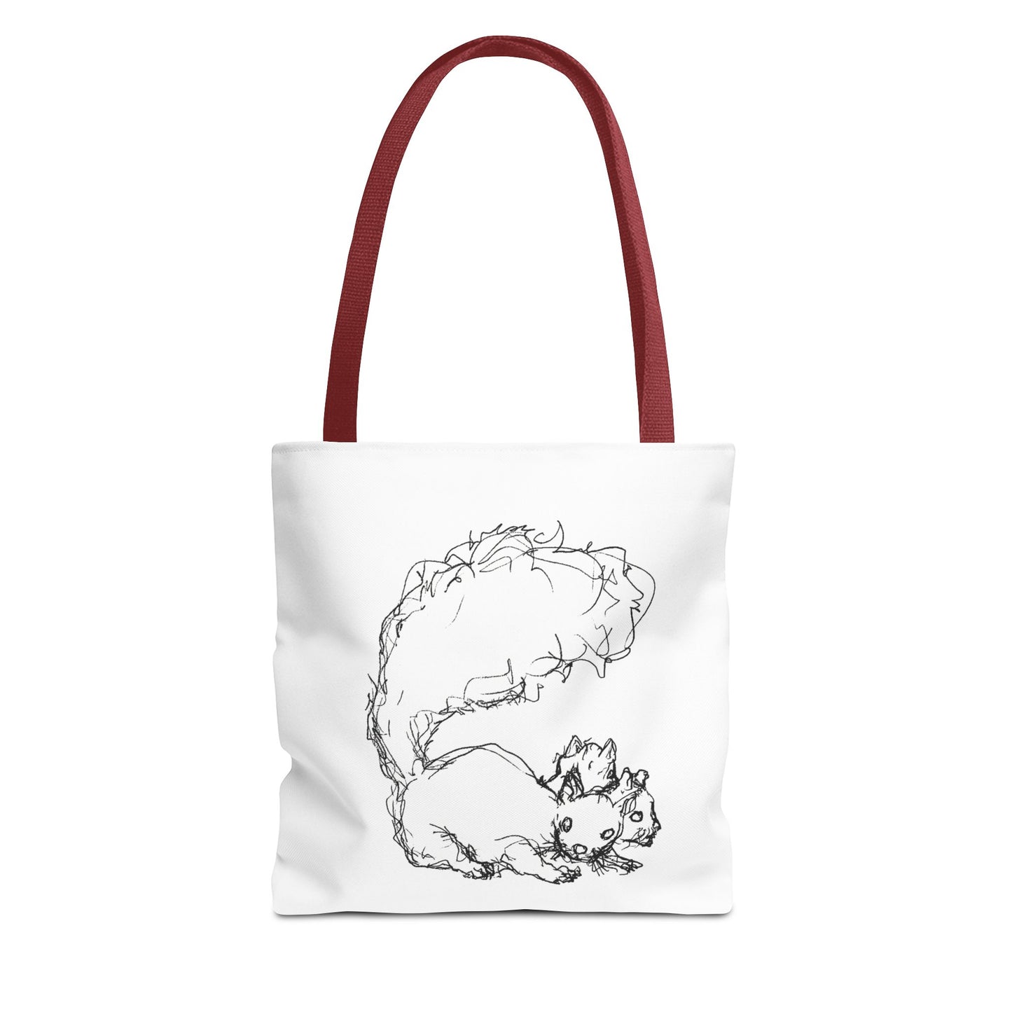 Signature Squirrel Tote Bag, Cute Animal Bag, Eco-Friendly Shopping Bag, Gift for Nature Lovers, Unique Art Canvas Bag